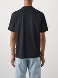 GUESS J U COL T-shirt basic logo nero