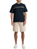 T-shirt regular riga sul petto