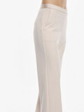 IMPERIAL D Pantalone a zampa vita alta BURRO