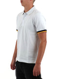 K-WAY U Polo Vincent in pique di cotone bianco
