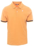 K-WAY U Polo Vincent in pique di cotone ARANCIO