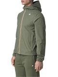 K-WAY U Giubbino tecnico jack in nylon stretch verde chiaro
