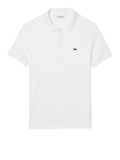LACOSTE U Polo in jersey di cotone bianco