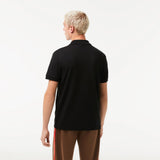 LACOSTE U Polo in Cotone Pima nero