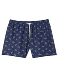 LACOSTE U Costume shorts con logo all over BLU/VERDE