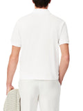 LACOSTE U Polo regular fit in cotone leggero bianco