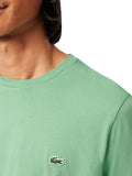 LACOSTE U T-shirt basic con logo verde chiaro