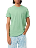 LACOSTE U T-shirt basic con logo verde chiaro