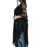 LIU JO ACC1 Poncho in rete con lurex nero