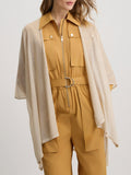 LIU JO ACC1 Poncho spolverino in lurex beige