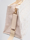 LIU JO ACC1 Borsa tote jacquard L CHAMPAGNE