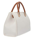 LIU JO ACC1 Borsa satchel con manico contrasto CREMA