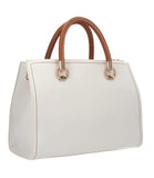 LIU JO ACC1 Borsa satchel con manico contrasto CREMA