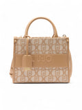LIU JO ACC1 Borsa tote logata beige