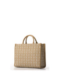 LIU JO ACC1 Shopping bag tote M loghi beige
