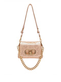 LIU JO ACC1 Tracollina con strass Small cipria