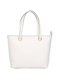 Borsa shopping bag con logo in rilievo