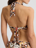 LIU JO BEACHWEAR Costume animalier a triangolo multicolor