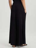 LIU JO BEACHWEAR Pantalone palazzo in jersey nero