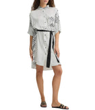LIU JO BEACHWEAR Abito chemisier con cintura B.CO NERO