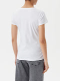 LIU JO BEACHWEAR T-shirt basic con logo bianco