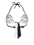 LIU JO BEACHWEAR Triangolo da mare con perline B.CO NERO