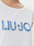 LIU JO BEACHWEAR Abito in jersey di cotone con logo B.CO/DENIM