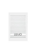 LIU JO BEACHWEAR Telo mare a righe logo nero