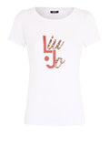 T-shirt con scritta mezza manica