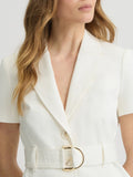 LIU JO BLACK Giacca cropped con cintura bianco