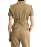 LIU JO BLACK Giacca mezza manica con cintura verde