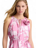 LIU JO BLACK Abito lungo snanicato rosa