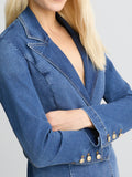 LIU JO BLUE DENIM Blazer in denim a 2 bottoni DENIM SCURO