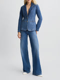 LIU JO BLUE DENIM Blazer in denim a 2 bottoni DENIM SCURO