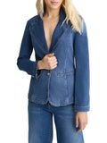 Blazer in denim a 2 bottoni