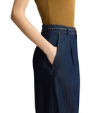 LIU JO BLUE DENIM Jeans flare con pieghe blu