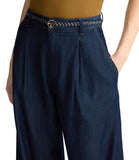 LIU JO BLUE DENIM Jeans flare con pieghe blu