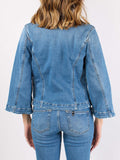 LIU JO BLUE DENIM Giacca Braid in denim con inserto bouclè DENIM