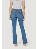 LIU JO BLUE DENIM Jeans Beat bootcut in denim con inserti bouclè blu