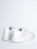 LIU JO SPORT SHOES Sneakers kylie 32 con strass spreading ivory bianco