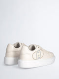 LIU JO SPORT SHOES Sneakers con logo gioiello strass Kylie 32 avorio