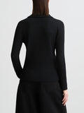LIU JO SPORT Polo con zip nero