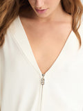 LIU JO SPORT Felpa aperta full zip latte