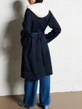 LIU JO SPORT Trench con cappuccio staccabile BLU/B.CO