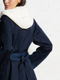 LIU JO SPORT Trench con cappuccio staccabile BLU/B.CO
