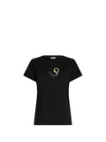 LIU JO SPORT T-shirt basic stampa nero