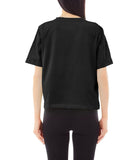 LIU JO SPORT T-shirt a v regular con loghi strass nero