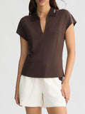LIU JO SPORT Polo mezza manica MORO