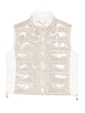 LIU JO SPORT Gilet in jersey con paillettes BEIGE/B.CO