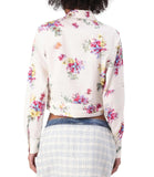 LIU JO WHITE Camicia con fiori e strass bianco